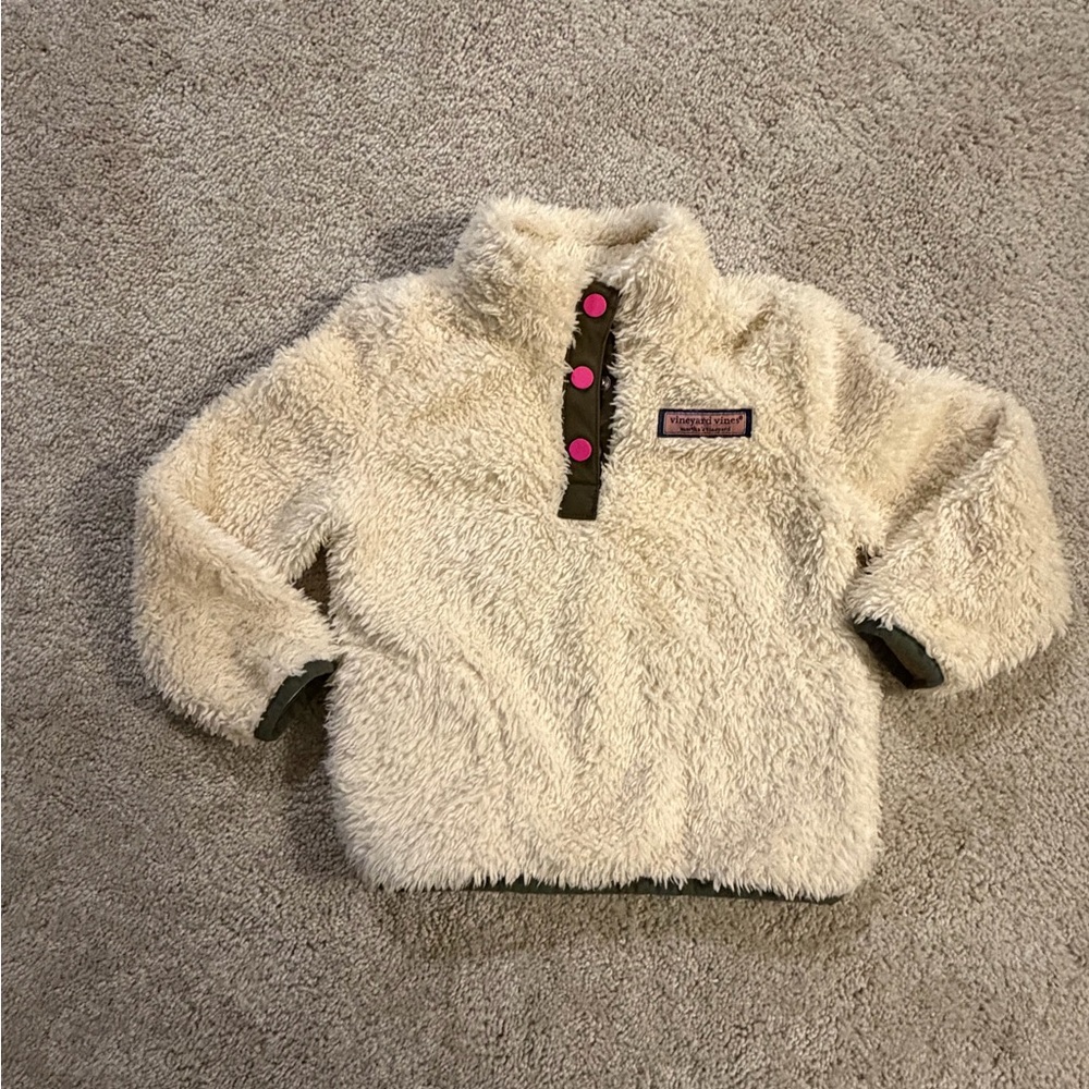 Vineyard Vines Cream Fleece Kids Sweatshirt
